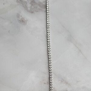 AAA CZs! Elegant Brittania Silver 925 7.5" Tennis Bracelet